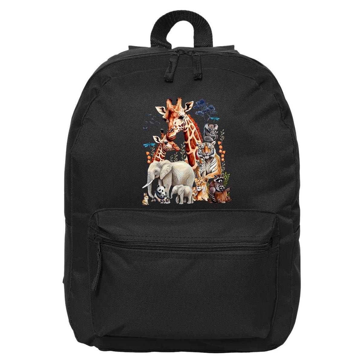 Zoo Animals Wildlife Birthday Party Animal Safari Jungle 16 in Basic Backpack