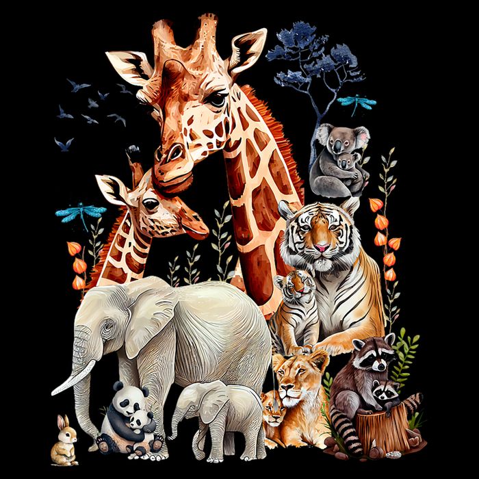 Zoo Animals Wildlife Birthday Party Animal Safari Jungle 16 in Basic Backpack