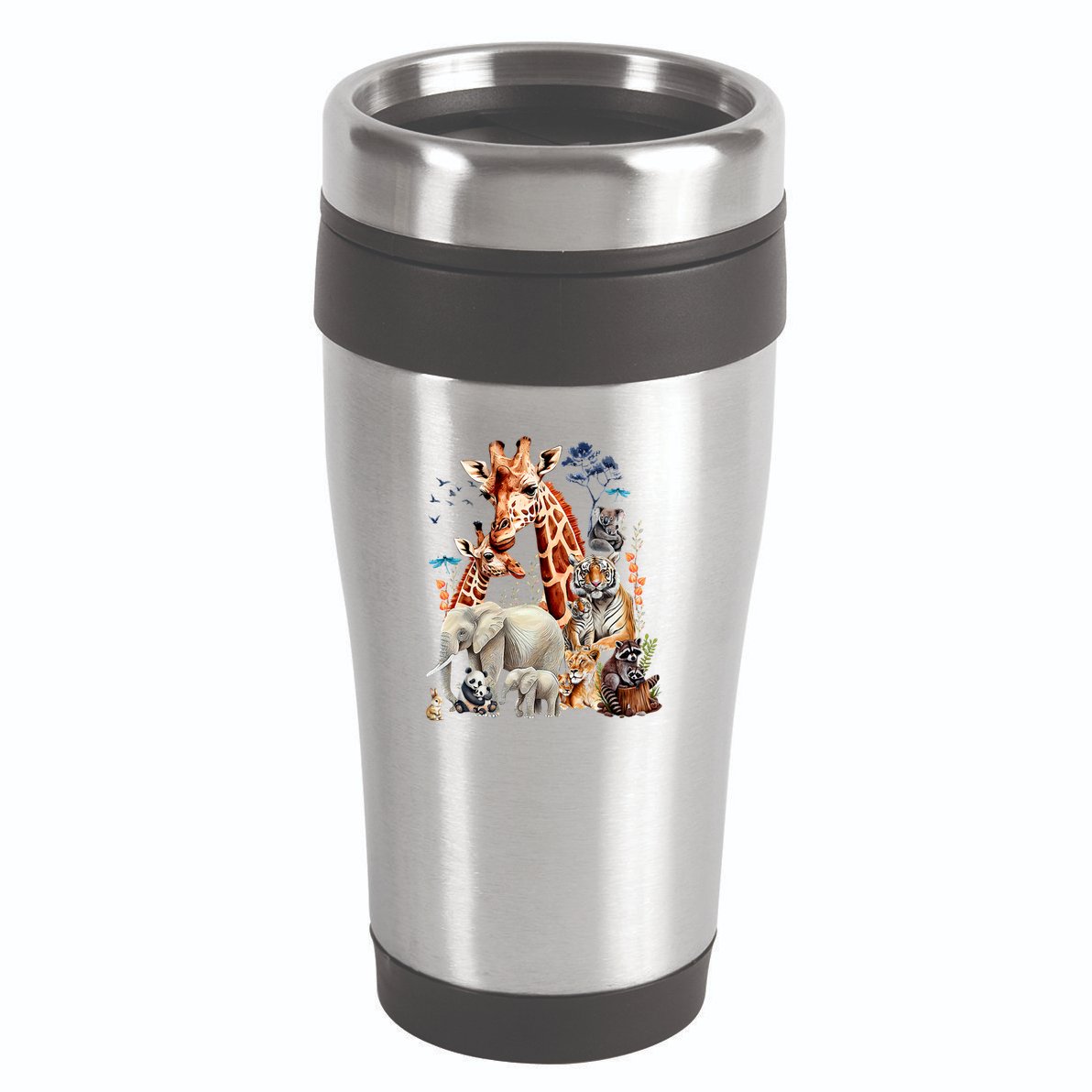 Zoo Animals Wildlife Birthday Party Animal Safari Jungle 16oz Travel Tumbler