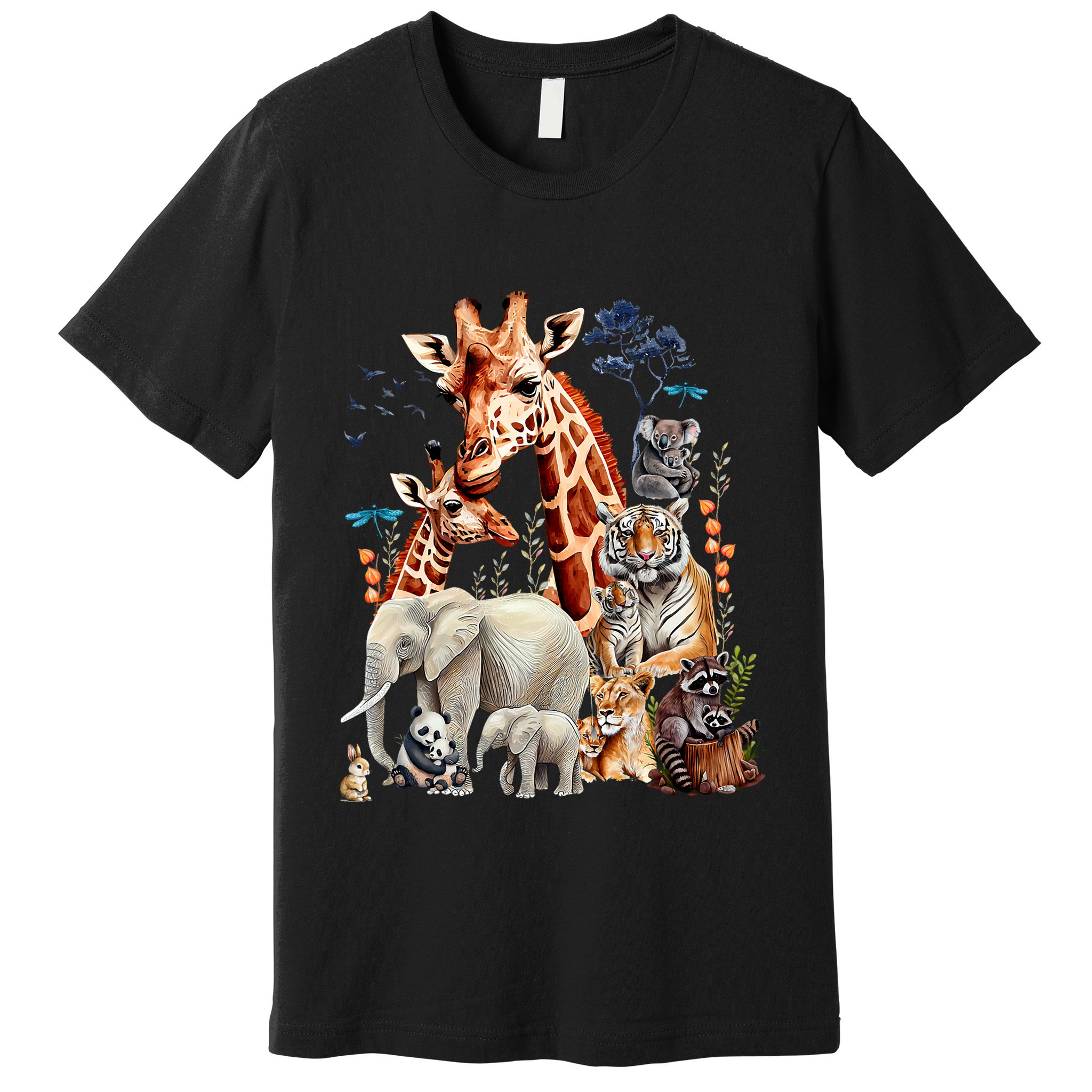 Zoo Animals Wildlife Birthday Party Animal Safari Jungle Premium T-Shirt