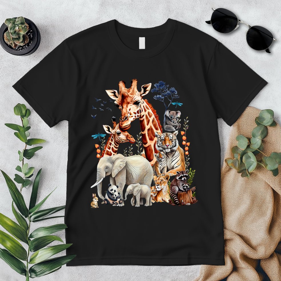 Zoo Animals Wildlife Birthday Party Animal Safari Jungle Premium T-Shirt