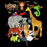 Zoo Animals Wildlife Birthday Party Zoo Day 26 Animals Cooling Performance Crew T-Shirt