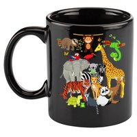 Zoo Animals Wildlife Birthday Party Zoo Day 26 Animals 11oz C Handle Ceramic Mug