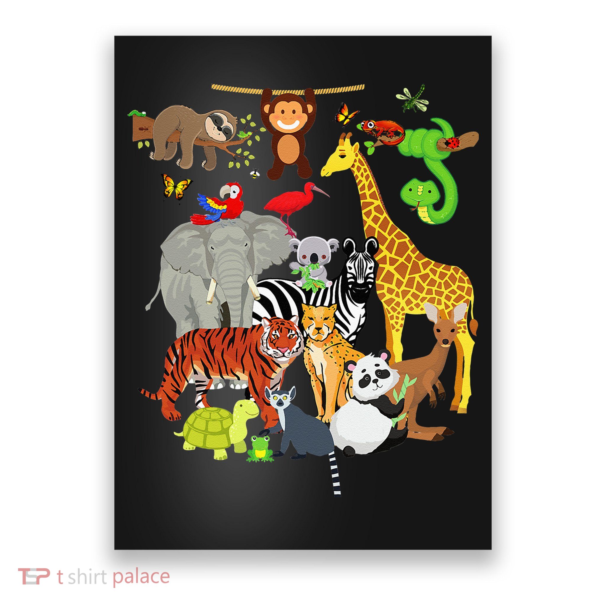 Zoo Animals Wildlife Birthday Party Zoo Day 26 Animals Poster