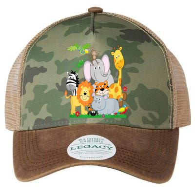 Zoo Animals Wildlife Birthday Party A Day At The Zoo Legacy Tie Dye Trucker Hat