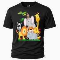 Zoo Animals Wildlife Birthday Party A Day At The Zoo Cooling Performance Crew T-Shirt