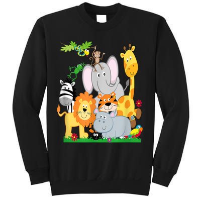 Zoo Animals Wildlife Birthday Party A Day At The Zoo Sweatshirt