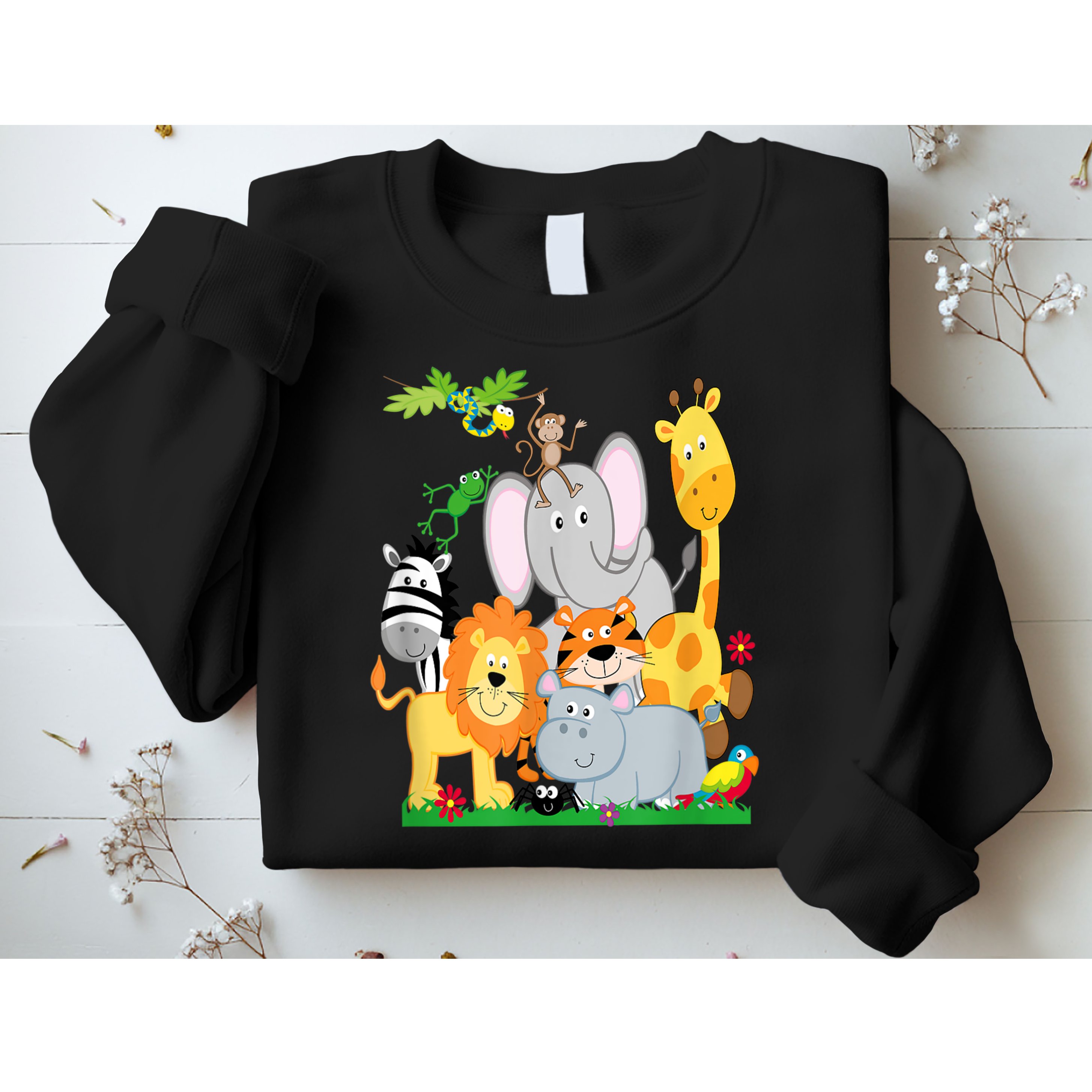 Zoo Animals Wildlife Birthday Party A Day At The Zoo Sweatshirt