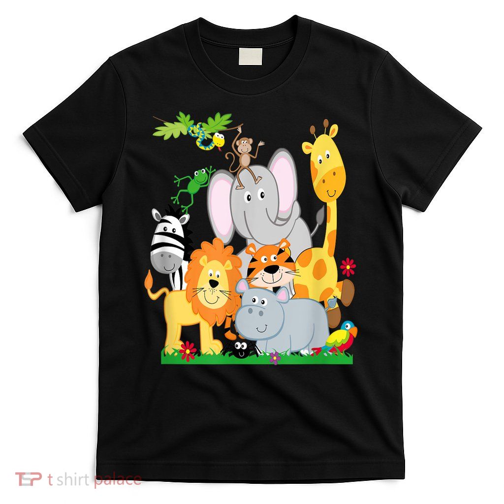 Zoo Animals Wildlife Birthday Party A Day At The Zoo T-Shirt