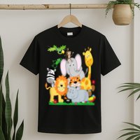 Zoo Animals Wildlife Birthday Party A Day At The Zoo T-Shirt