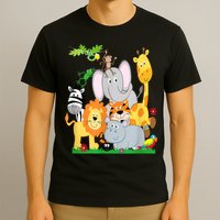 Zoo Animals Wildlife Birthday Party A Day At The Zoo T-Shirt