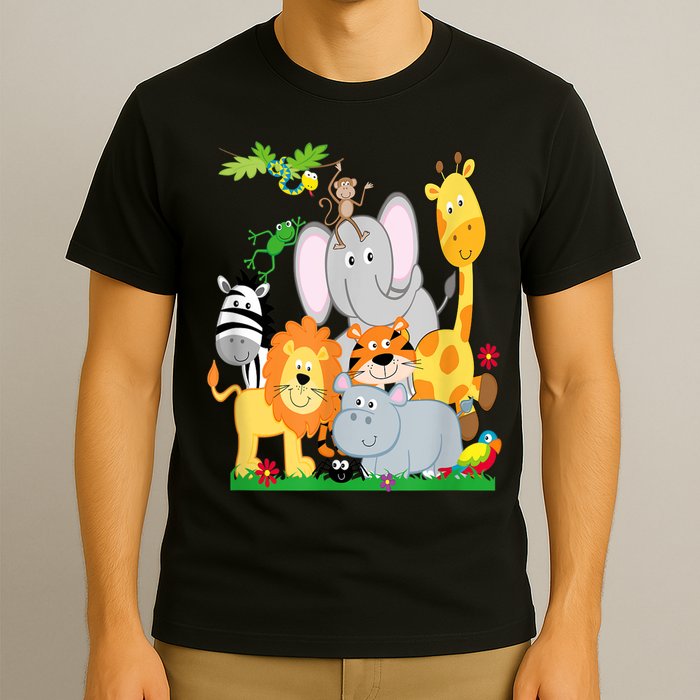 Zoo Animals Wildlife Birthday Party A Day At The Zoo T-Shirt