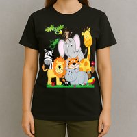 Zoo Animals Wildlife Birthday Party A Day At The Zoo T-Shirt