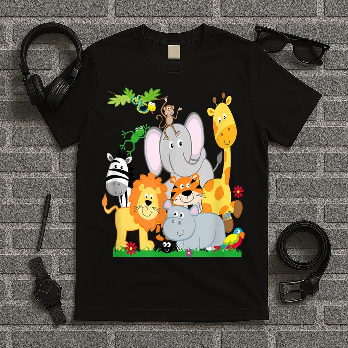 Zoo Animals Wildlife Birthday Party A Day At The Zoo T-Shirt