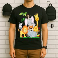 Zoo Animals Wildlife Birthday Party A Day At The Zoo T-Shirt