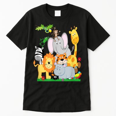 Zoo Animals Wildlife Birthday Party A Day At The Zoo Tall T-Shirt