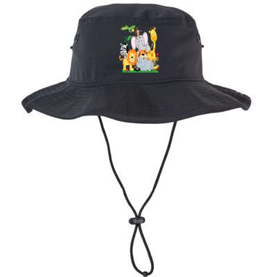 Zoo Animals Wildlife Birthday Party A Day At The Zoo Bucket Hat