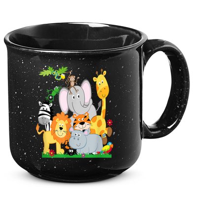 Zoo Animals Wildlife Birthday Party A Day At The Zoo 15oz Campfire Ceramic Mug