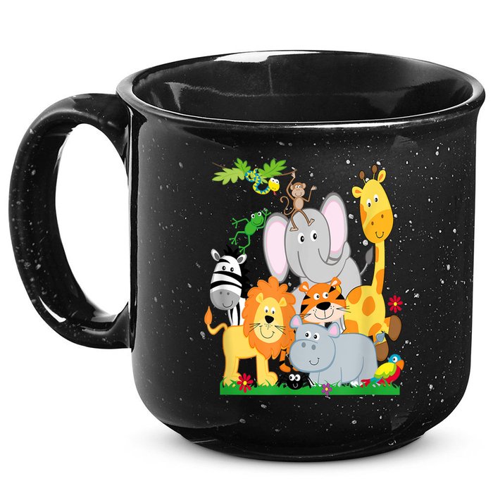 Zoo Animals Wildlife Birthday Party A Day At The Zoo 15oz Campfire Ceramic Mug
