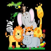 Zoo Animals Wildlife Birthday Party A Day At The Zoo Premium T-Shirt