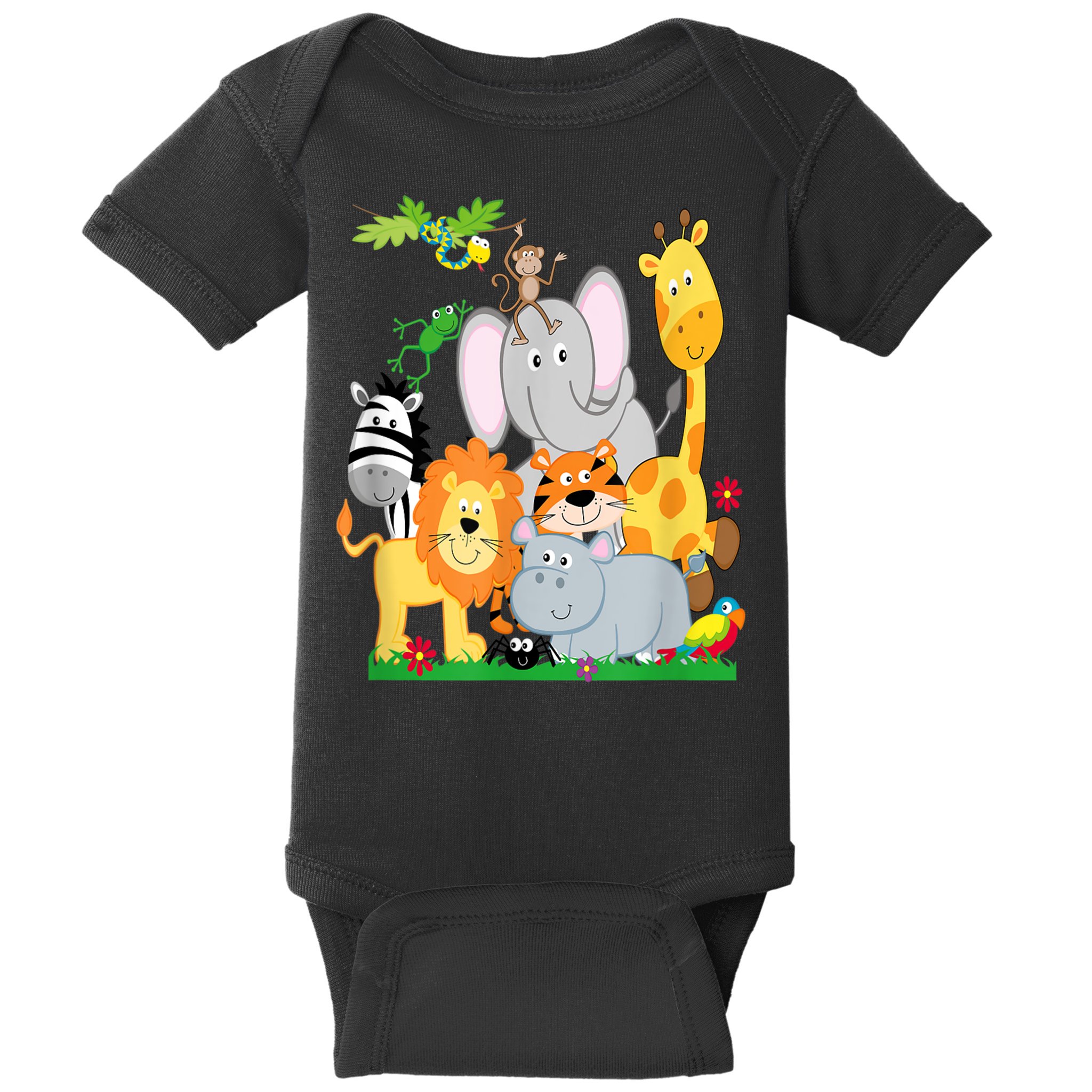 Zoo Animals Wildlife Birthday Party A Day At The Zoo Baby Bodysuit