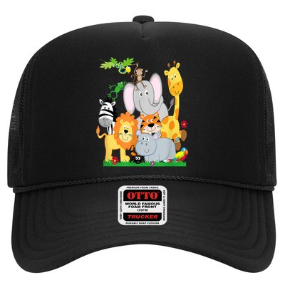 Zoo Animals Wildlife Birthday Party A Day At The Zoo Trucker Hat