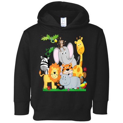 Zoo Animals Wildlife Birthday Party A Day At The Zoo Toddler Hoodie