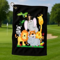 Zoo Animals Wildlife Birthday Party A Day At The Zoo Golf Towel