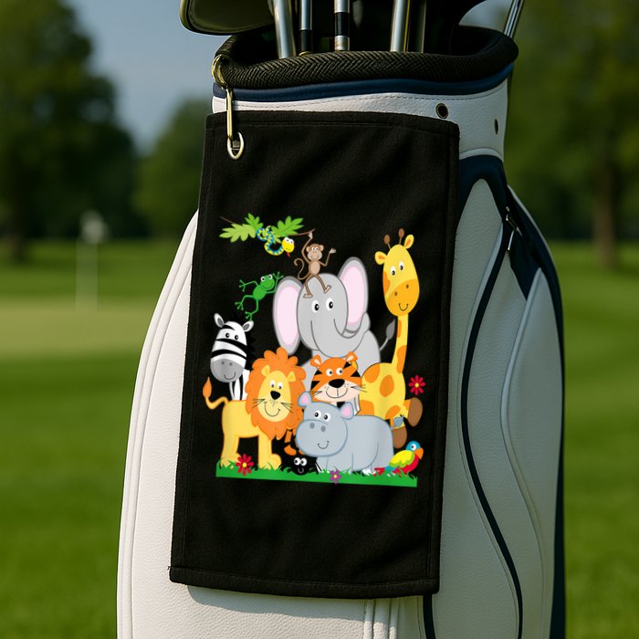 Zoo Animals Wildlife Birthday Party A Day At The Zoo Golf Towel