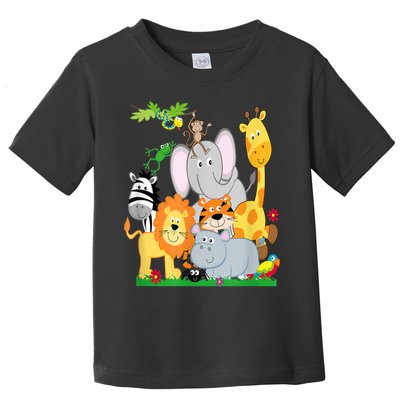 Zoo Animals Wildlife Birthday Party A Day At The Zoo Toddler T-Shirt