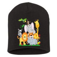 Zoo Animals Wildlife Birthday Party A Day At The Zoo Short Acrylic Beanie