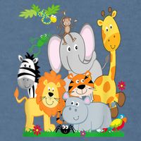 Zoo Animals Wildlife Birthday Party A Day At The Zoo Garment-Dyed Sweatshirt