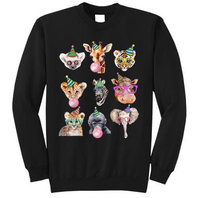 Zoo Animals Wildlife Birthday Party Zoo Day Animals Sweatshirt