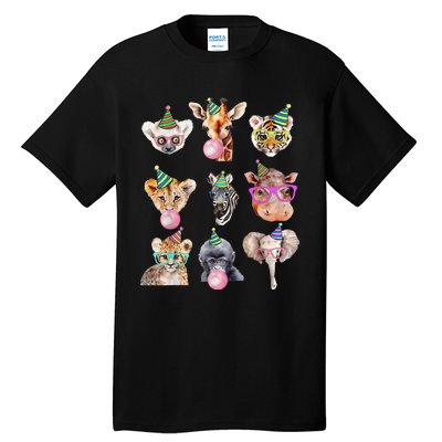 Zoo Animals Wildlife Birthday Party Zoo Day Animals Tall T-Shirt