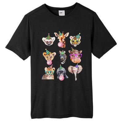 Zoo Animals Wildlife Birthday Party Zoo Day Animals Tall Fusion ChromaSoft Performance T-Shirt