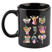 Zoo Animals Wildlife Birthday Party Zoo Day Animals 11oz C Handle Ceramic Mug