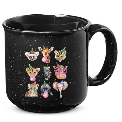 Zoo Animals Wildlife Birthday Party Zoo Day Animals 15oz Campfire Ceramic Mug