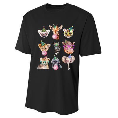 Zoo Animals Wildlife Birthday Party Zoo Day Animals Performance Sprint T-Shirt