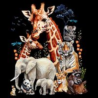 Zoo Animals Wildlife Birthday Party Animal Safari Jungle Ladies Essential Flowy Tank