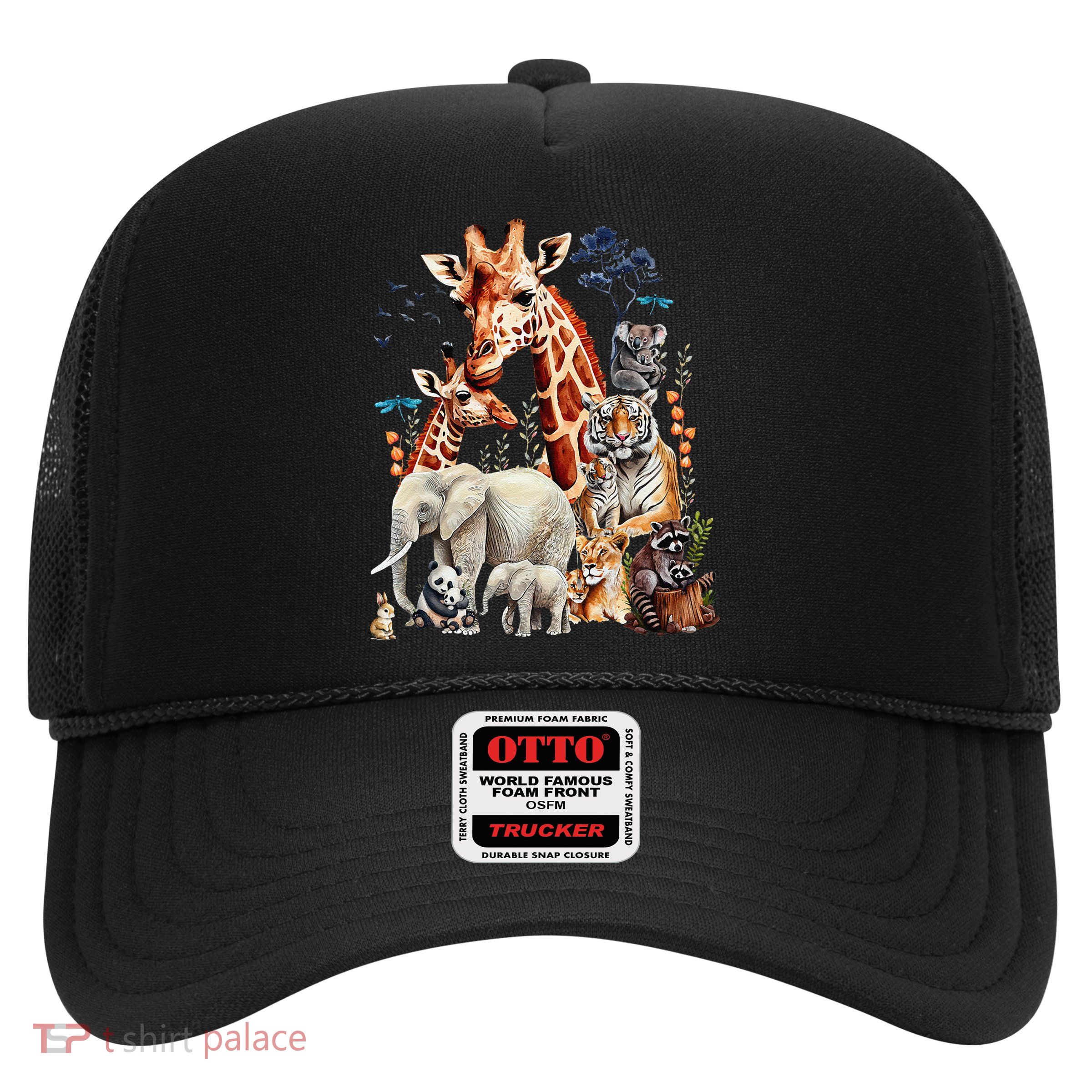 Zoo Animals Wildlife Birthday Party Animal Safari Jungle Trucker Hat