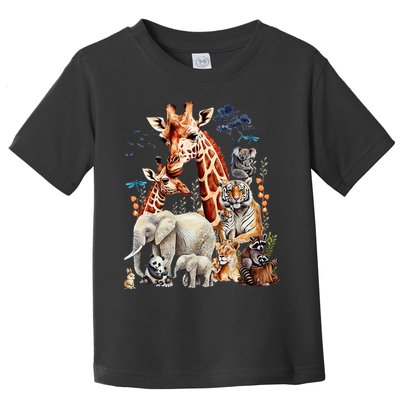 Zoo Animals Wildlife Birthday Party Animal Safari Jungle Toddler T-Shirt
