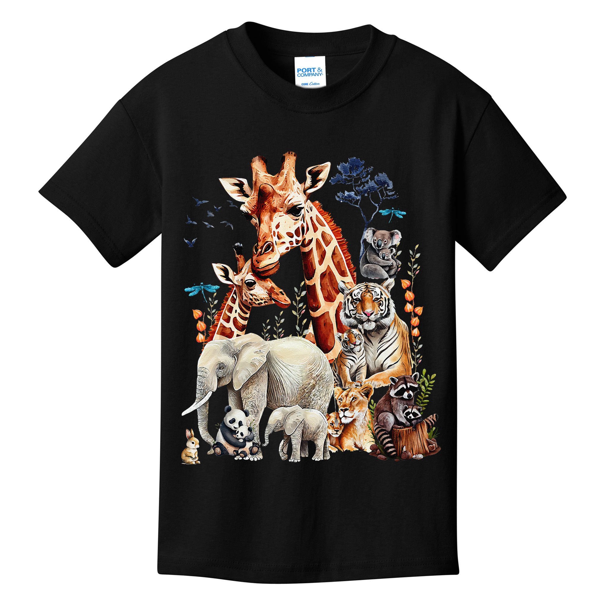 Zoo Animals Wildlife Birthday Party Animal Safari Jungle Kids T-Shirt