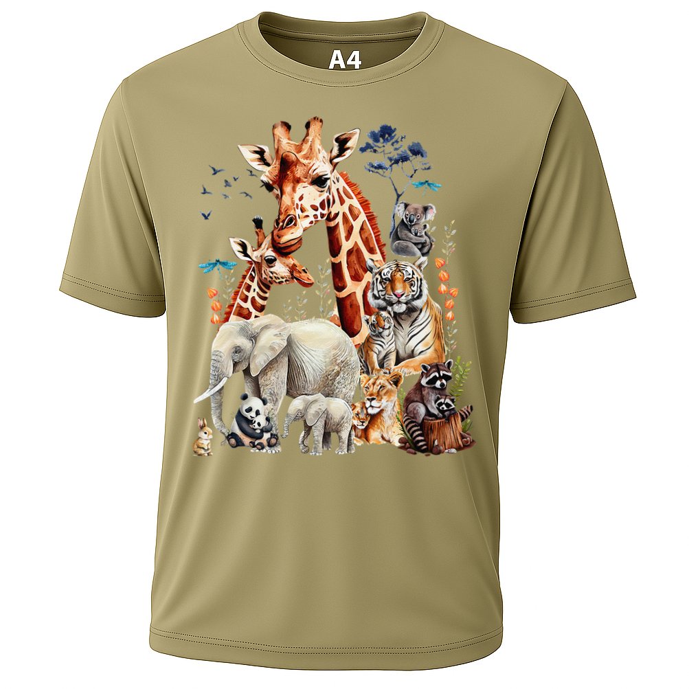 Zoo Animals Wildlife Birthday Party Animal Safari Jungle Performance Shirt