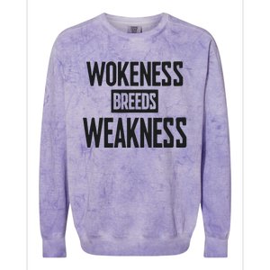 Zeek Arkham Wokeness Breeds Weakness Colorblast Crewneck Sweatshirt