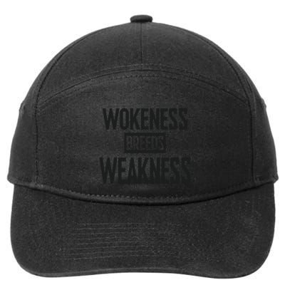 Zeek Arkham Wokeness Breeds Weakness 7-Panel Snapback Hat