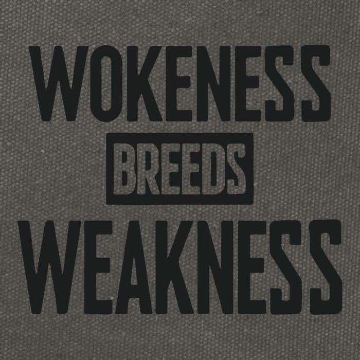 Zeek Arkham Wokeness Breeds Weakness Cotton Canvas Backpack
