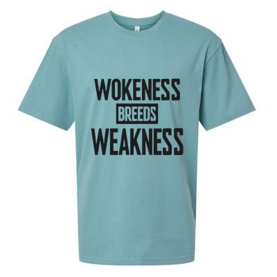 Zeek Arkham Wokeness Breeds Weakness Sueded Cloud Jersey T-Shirt