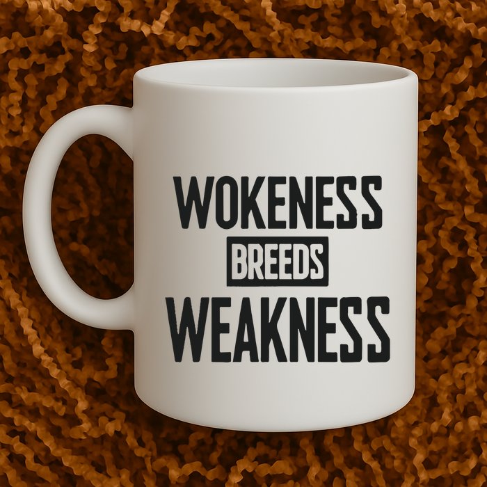 Zeek Arkham Wokeness Breeds Weakness Mug