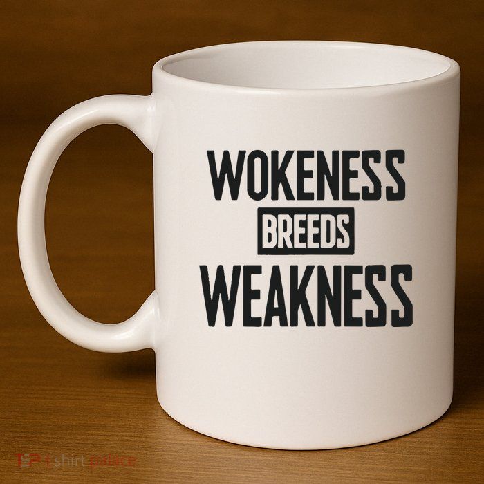Zeek Arkham Wokeness Breeds Weakness 11oz C Handle Ceramic Mug