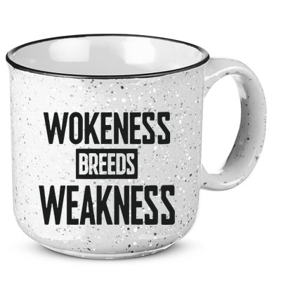Zeek Arkham Wokeness Breeds Weakness 15oz Campfire Ceramic Mug
